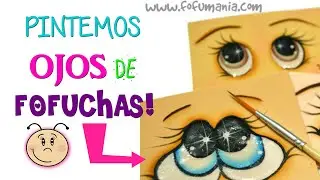 Pintando Ojos de Fofucha