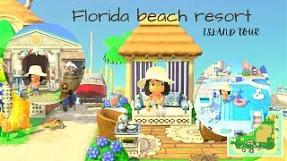 Amazing Beach Resort Island! 🌅🌊/ Animal crossing island tour