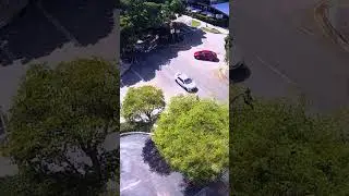 CAR CRASH CAUGHT ON SECURITY CAMERA