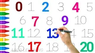 Numbers 0-20 Tracing for Kids | Learn to Write & Count Numbers | Preschool & Kindergarten Math