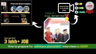 how to prepare for high package software placement jobs in 2025 | 3 lakh per month job