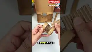 DIY Bottle-Cap Gashapon | Mini Cardboard Vending Machine (Guess the Number!) #diy #shorts #creative
