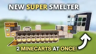 BEST Automatic Super Smelter in Minecraft 1.21 (Java & Bedrock)