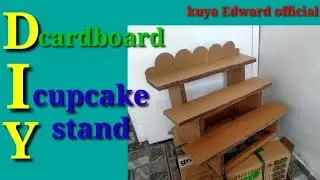 diy how to make a cardboard cupcake stand 🧁🎂