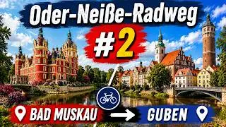 Szlak rowerowy Oder-Nei&szlig;e-Radweg. Odcinek  Bad Muskau -Guben