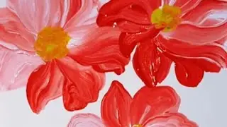 How to draw a red colour flowers Drawing panting with flowers draw &hearts;️👌 red &hearts;️👌🖌️