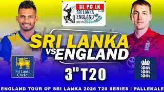 🔴LIVE Sri Lanka vs England | 3rd T20I | England tour of Sri Lanka 2026 #srilankavsengland #t20live