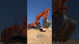 M&aacute;y đ&agrave;o Hitachi EX1200 mới với gầu x&uacute;c AMI XMOR cỡ lớn