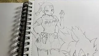 How to draw Bulma - Dragon Ball (step by step) | Drawing Bluma ~ Anime drawing