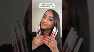 FENTY BEAUTY TRACE&rsquo;D OUT LIP LINER TRY-ON 💋 @fentybeauty #makeup #lipliner #fentybeauty