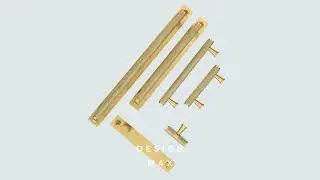 Brisa Satin Brass Cabinet Pull with Backplate - Premium Hardware That Combines Style