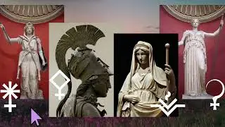 Greek Mythology Applied 🧵 Juno, Pallas Athena, Vesta & Ceres - Feminine Asteroids with Lin -