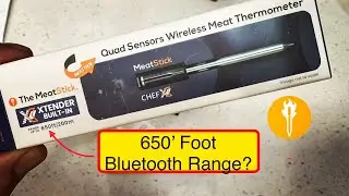 Честный обзор беспроводного термометра для мяса MeatStick ChefX! Радиус действия Bluetooth 650 футов?