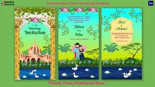 Natural Temple Unique Wedding Invitation || Project Customization || After Effects Free Projects