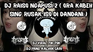 DJ RAISO NGAPUSI 2 – ORA KABEH SENG RUSAK ISO DI DANDANI KANE VIRAL TIKTOK