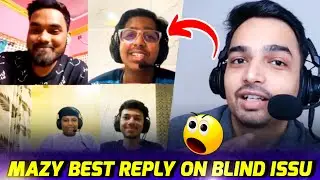 Mazy best reply on blind breking rules 🧐 #scout #jonathangaming #soul #goblin #bgmi #new