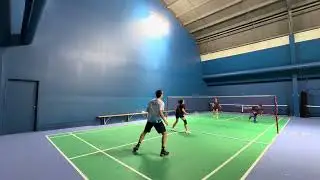 CLUB ATWATER | Badminton match B. & Lesly vs Dom & Kelly ~ Jan 2026 pt 2🏸