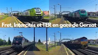 Fret, Intercités et TER en gare de Gerzat