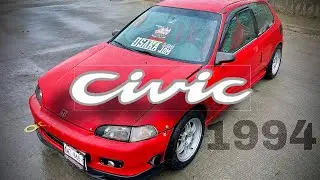 Honda Civic Hatchback 1994 EG, Dohc Vtec Swap, RPF1 Enkei Wheel, Falken Tire.