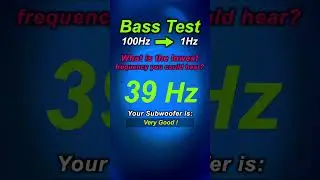 BASS TEST 😀 How low can your subwoofer go? 😀 #subwoofer #bass #bassboosted