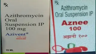 Azivent 100 mg , Aznee 100 mg, Azithromycin suspension