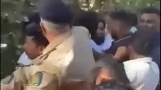 UNITY MALL ISSUE# PANCH MEMBER SHANKAR NAIK IS ESCORTED BY POLICE