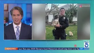 Social media users swoon over Burbank police officer&nbsp;in viral Instagram post&nbsp;
