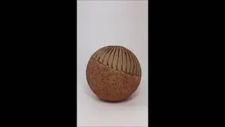 Tierurne Kugel Lebensspirale, Farbe holzfarben, Gr&ouml;&szlig;e 1,5 Liter