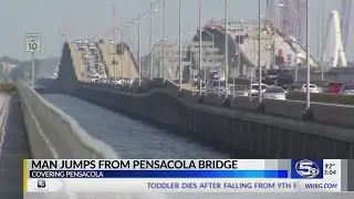 Civilian boater rescues man who jumped from Pensacola Bay Bridge