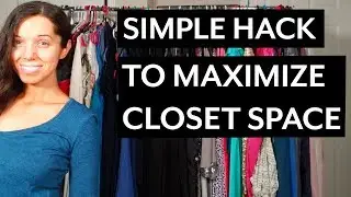 Small Closet Hack to Maximize Hanging Space
