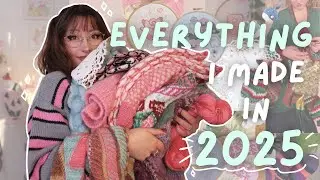 EVERYTHING I Made in 2025! | 60+ Projects! Knitting, Crochet, Cross Stitch & Sewing &hearts; Shaiyeh