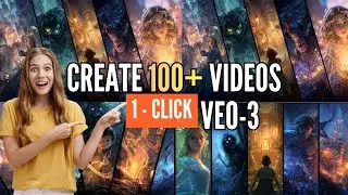 Google Veo3 Automation 🔥 100+ AI Videos One Click Lo | Telugu AI Tools