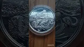 Серебряная монета 1oz Тихоокеанская Русалка 2 тала 2021 Самоа