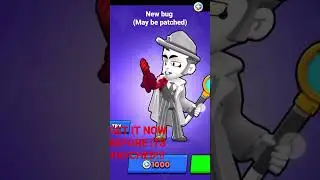 NEW BUG TO GET 110 GEM SKIN FOR ONLY 29 GEM !!!!   #getitnow #brawlstars #bug #free #gems #bling
