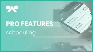 TIDY for Pros: Scheduling
