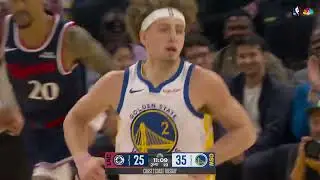 Brandin Podziemski&rsquo;s Two-Way Brilliance Block ➡️ Reverse Finish | Warriors vs Grizzlies #nba #sports