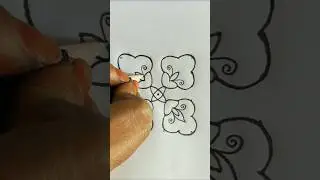 Easy & Simple 6X6 Dots Rangoli Designs 🌺 Easy Rangoli Drawing