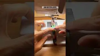 Sewing Button Loops #sew #diycrafts #sewingprojects #sewing #sewcreative #sewingtutorial #handmade