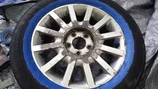Refinishing aluminum wheels