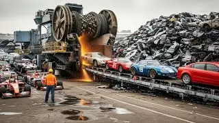 Inside a Modern Car Recycling Plant: The Amazing Way Old Cars Are Processed (Full Process)