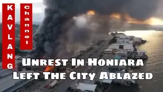Drone Footage || Riot in Honiara , Solomon Islands || November 24,2021