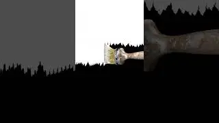 Brush Painting Black Screen to White Canvas #paint #3danimation #brush #videofx #canvas #painteffect