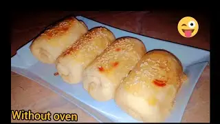 Bakery Style Chicken Bread Burger Without oven and without pateela| بغیر اون کے بیکری جیسی چکن بریڈ