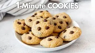 3-Ingredient Cookies in Microwave in 1 Minute! 🍪 | Easy Microwave Cookies
