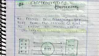 What is Electrostatic Shielding? | Class 12 Physics | Handwritten Notes 