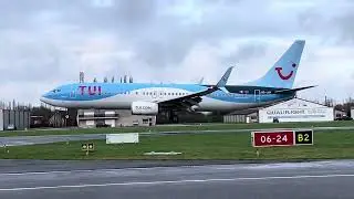 Landing B737-800 EBKT Tuifly