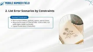 Test Case Design Techniques [13] - Error Guessing Scenarios
