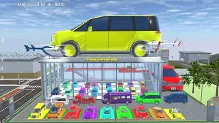 ALL RAINBOW CARS COLLECTION AT CAR SHOP🚔🌈😱✅ ll SAKURA SCHOOL SIMULATOR ll 🤯😨🤯✅✅