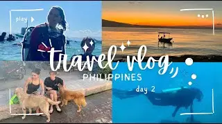 Sardine SCUBA DIVE & Sunset Magic 🌅✨ | Philippines Travel Vlog #02