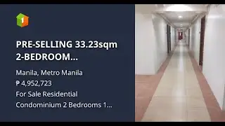 PRE-SELLING 33.23sqm 2-BEDROOM w/LAUNDRY CAGE FUTURA CENTRO SANTA MESA